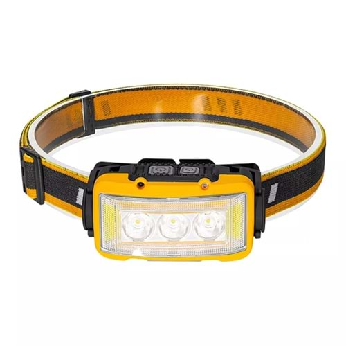 POWERMASTER S03 10W SENSÖRLÜ 11 IŞIK MODLU 24 BEYAZ SMD- 6 KIRMIZI SMD- 1 POWER LEDLİ KAFA LAMBASI