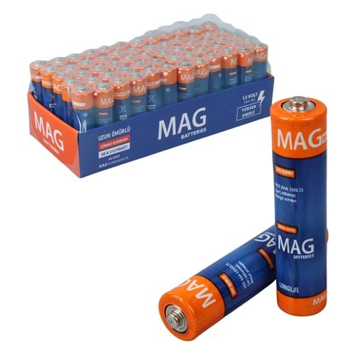 MAG BATTERIES MG-26172 KARBON ÇİNKO AAA 60'LI İNCE KALEM KUMANDA PİLİ (R03 UM-4)