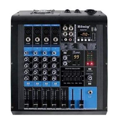 MAGICVOICE MV-26493 2X350 4 KANAL USB-SD-BLUETOOTH 5 BANT EQ-99 DSP EFK POWER MIXER
