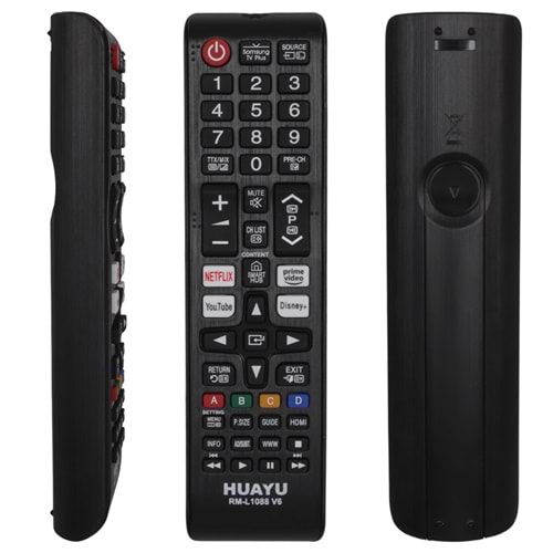 HUAYU KL RM-L1088 V6 NETFLIX-RAKUTEN-AMAZON PRIME-DISNEY+ TUŞLU SAMSUNG LCD LED TV KUMANDA