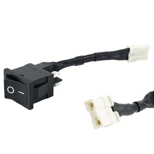 R13-0 2 PİN SİYAH 6 AMPER - 250 VOLT SOKETLİ YÜKSELTİCİ ANAHTARI