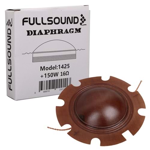 FULLSOUND K-1425 52 MM 150 WATT 16 OHM DRIVER UNIT MEBRANI