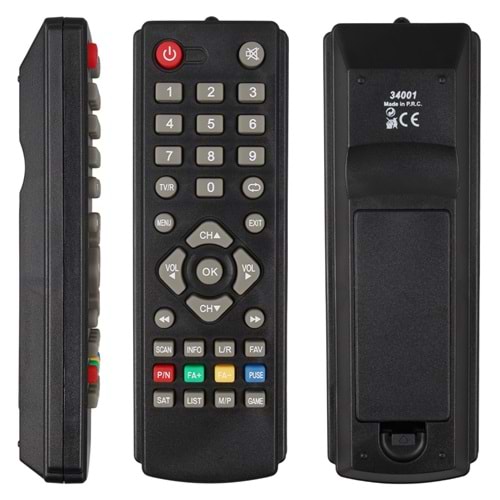 Yumatu Multiking - Mersat Multibox Scart - Hiremco Seoul Minibox Gold Game Tuşlu Uydu Alıcısı Kumandası