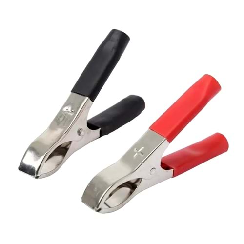 KROKODİL AKÜ MAŞASI ORTA 70MM SİYAH * KIRMIZI