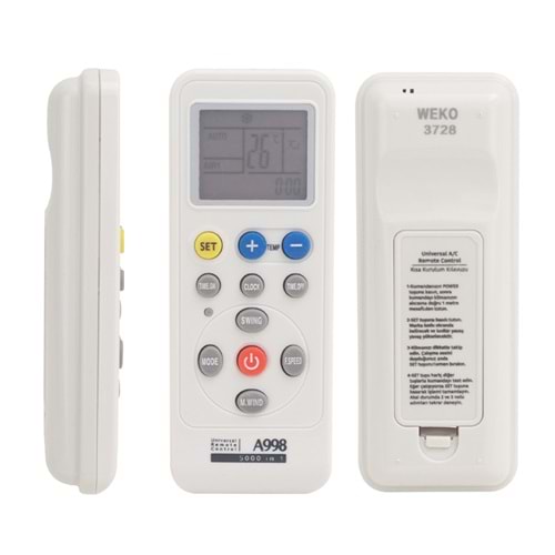 WEKO KK KLİMA AKILLI KUMANDA 5000IN1 UNIVERSAL TÜM MODELLER
