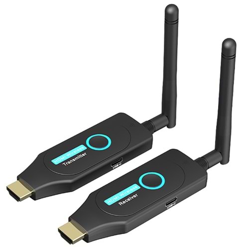POWERMASTER WX50A 50 METRE KABLOSUZ HDMI UZATICI (VERİCİ + ALICI) FULL HD GÖRÜNTÜ AKTARIM KİTİ