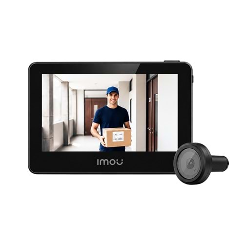 IMOU VD1-5M0S VD1 2.4 & 5 GHZ DUAL BANT Wİ-Fİ İKİ YÖNLÜ KONUŞMA · GECE GÖRÜŞ 5 MP DAHİLİ MONİTÖRLÜ KAPI DÜRBÜNÜ