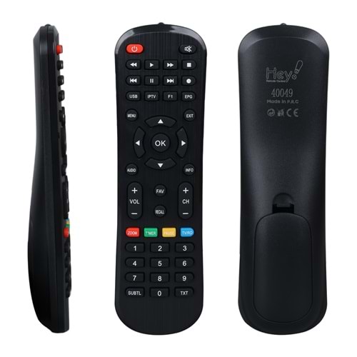 HEY KR REDLINE TS-100 HD VE T SERİSİ USB TUŞLU HD UYDU KUMANDASI (40049=3448)