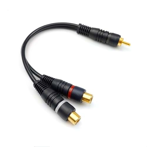 POWERMASTER PM-529 1 ERKEK 2 DİŞİ SİYAH 25 CM ANFİ Y KABLO