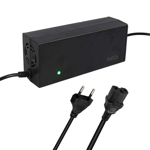 POWERMASTER 54.6 VOLT - 2 AMPER LI-ION LİTYUM PİLLER İÇİN ELEKTRİKLİ BİSİKLET ŞARJ CİHAZI