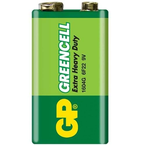 GP 1604G-B GREENCELL 9 VOLT PİL ADET