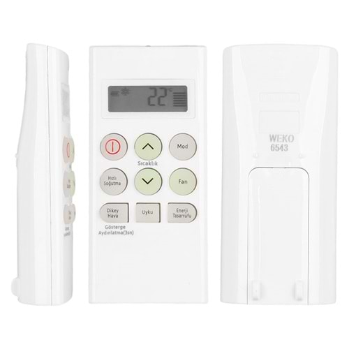 WEKO KK ARÇELİK * DEMİRDÖKÜM 18000 BTU INVERTER KLİMA KUMANDASI