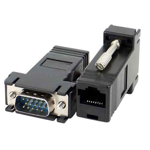 POWERMASTER VGA EXTENDER RJ 45 CAT5/6/7 UZATICI (2'Lİ PAKET)