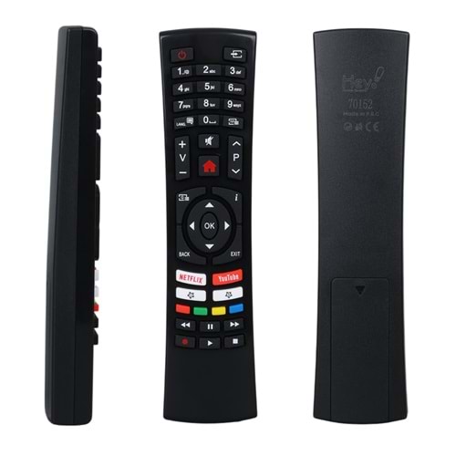 HEY KL KÜÇÜK KALIP VESTEL NETFLIX-YOUTUBE TUŞLU YAZISIZ LCD LED TV KUMANDA (RC4390-30100824) (70152=18815)