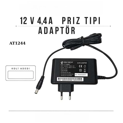 12V 4.4AMPER PRİZ TİPİADAPTÖR