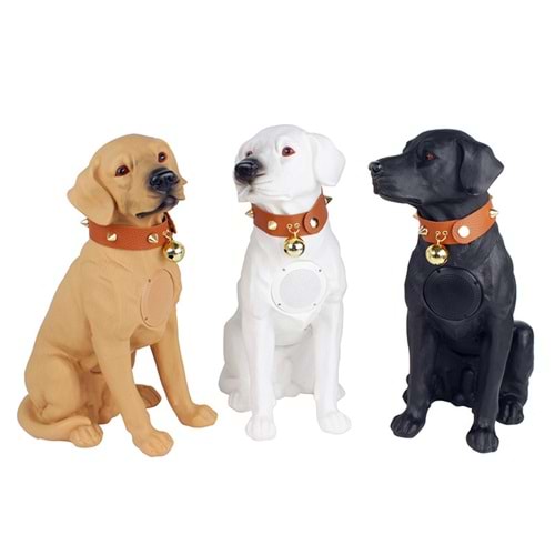 M211 stereo mini bas kablosuz bluetooth köpek hoparlör (BEYAZ)
