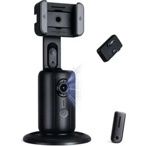 Dunspin DS-M4 Mikrofonlu 360 Derece Dönebilen Yüz Takip Sensörlü Telefon Standı