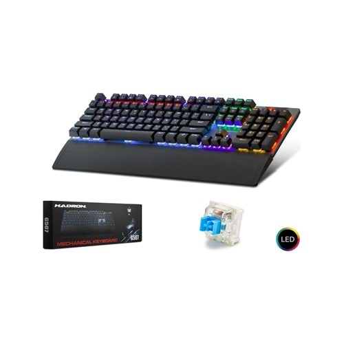 HADRON G507 KABLOLU MEKANİK RGB OYUN KLAVYE