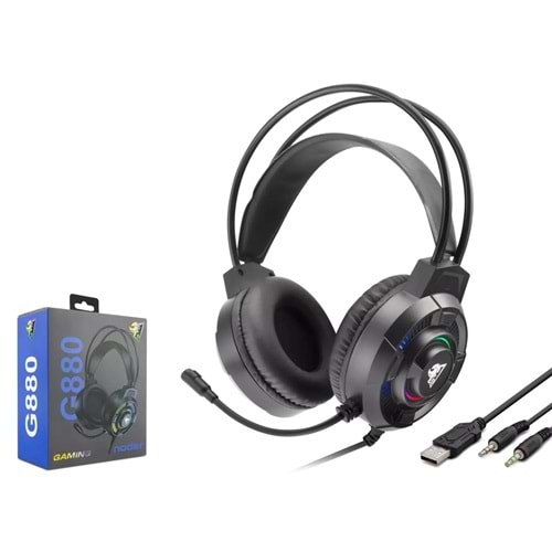 Hadron G880 Gaming Kulaklık 2*3.5Mm + Usb Siyah