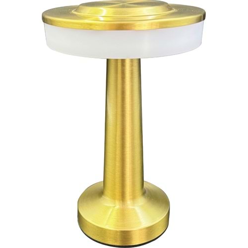 GVN-161-A Dokunmatik Altın Şarjlı Masa Lambası 3 Renk Opsiyonlu