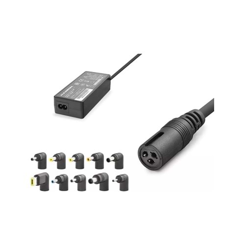 HADRON HD8887 Universal Laptop Adaptörü 90W 19.5V 4.62A 10 Uçlu Siyah