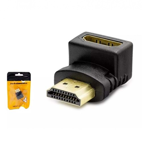 HADRON HDX1258 HDMI ADAPTÖR L TİP M/F SİYAH