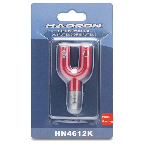 HADRON HN4612K ADAPTÖR AUX MİKROFON KULAKLIK M/F2 KUTULU