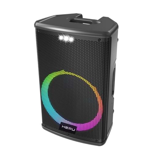 HEPU HP-101 15’’ 60 w Rms Rgb Süper Bass Taşınabilir Bluetooth Hoparlör
