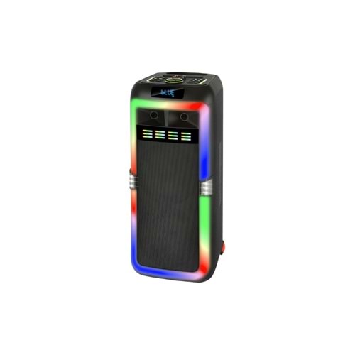 HEPU Hp 103 Büyük Boy Taşınabilir Şarjlı Bluetooth Parti Hoparlörü 80 W Rms 2*8 Inc Woofer