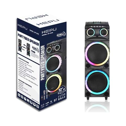 HEPU HP-930 ŞARJLI TAŞINABİLİR BLUETOOTH HOPARLÖR