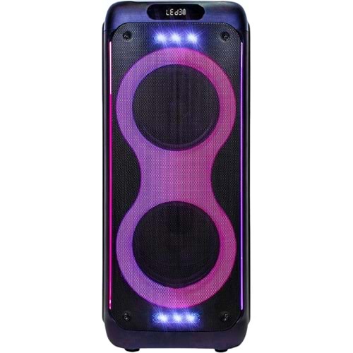 HEPU HP 940 Taşınabilir Şarjlı Bluetooth Hoparlör 80 w Rms 2*10 İnc Woofer Ultra Bass