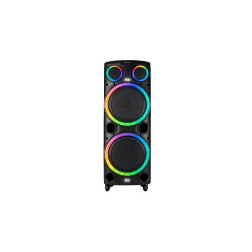 Hepu Hp 962 Büyük Boy Şarjlı Taşınabilir Bluetooth Parti Hoparlörü 2*12 inç Extra Bass