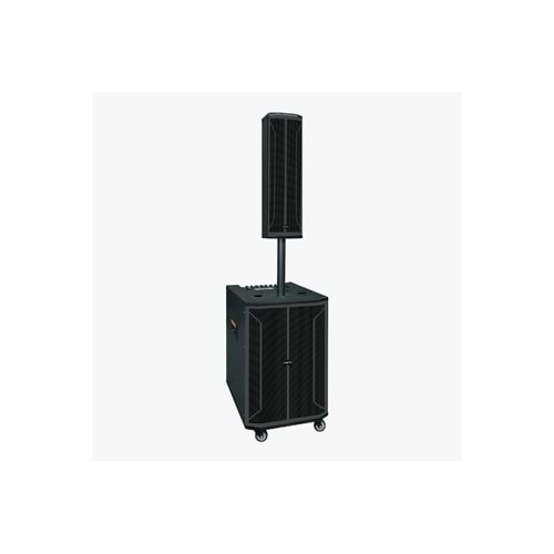 HEPU HP-993 Profesyonel Taşınabilir Ses Sistemi – 12” Subwoofer, 280W Güç, Kablosuz Mikrofonlu