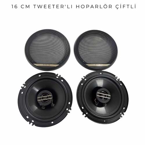 HPK0016 16CM TWEETERLI ÇİFTLİ HOPARLÖR