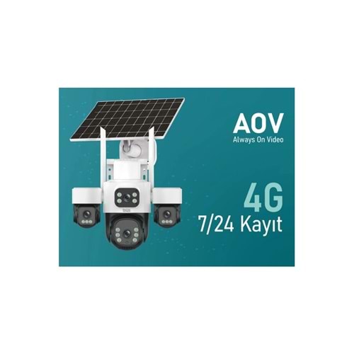 Inox X14 4 Kameralı Çift Güneş Enerjili 3+3+3+3Mp Solar Kamera E-Sim