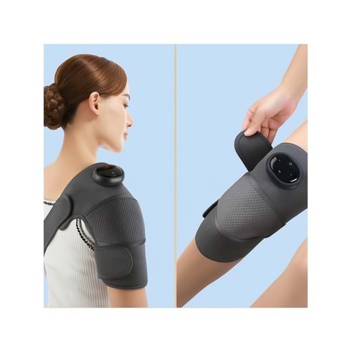 Ergonomik Masaj Cihazı LY-1005 - Diz, Omuz, Dirsek için, Isıtmalı, Şarjlı, 3 Mod, Tip-C Giriş