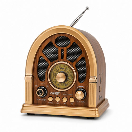 GLR GLR NS-7228BT Nostaljik Görünümlü Bluetooth Radyo Hoparlör