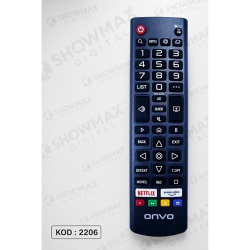 ORJ-2206 ONVO LG SUNNY AXEN ELTON WEBOS ORJİNAL LOGOLU KUMANDA