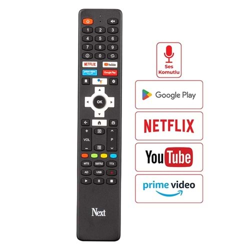 EUROBOX OTV2434 NEXT GOOGLE ANDROİD TVKUMANDASI SES KOMUT YOKTUR