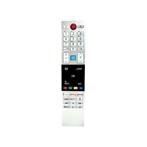 EUROBOX OTV9873 TOSHIBA NETFLIX TWİTCH RAKUTENYOUTUBE TUŞLU LCD TV KUMANDA (CT-8561)