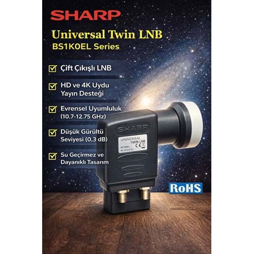 SHARP UNIVERSAL TWIN LNB
