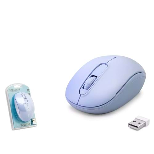 EVEREST SMW-666M MOUSE WIRELESS 1500DPI MAVİ