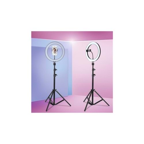 LIGHT LED SN-X12Selfie halka ışık 24W 5500K Tripod ile iphone akıllı telefon