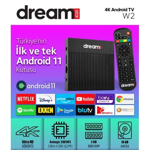 DREAMSTAR W2 ANDROİD BOX