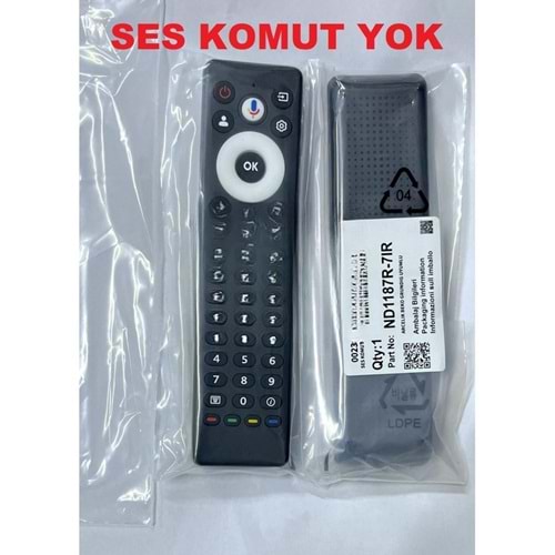 SHOWMAX SX0023-IR ARÇELİK BEKO GRUNDİG GOOGLE TV KUMANDASI SES KOMUT YOK
