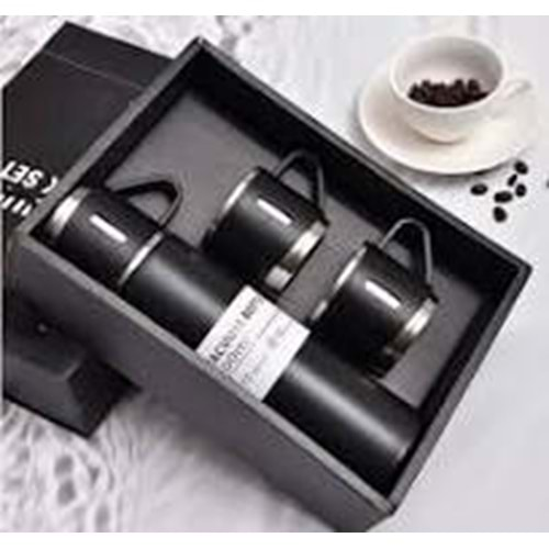 GLRTCEH VACUUM FLASK 3 BARDAKLI SET 500 ML