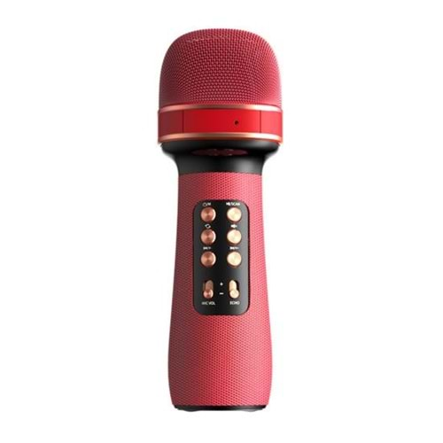 GLRTECH WS-898 WIRELESS KARAOKE MİKROFON-KIRMIZI