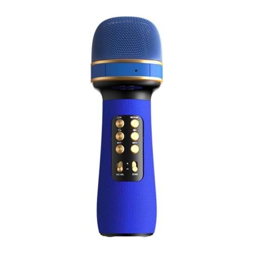 GLRTECH WS-898 WIRELESS KARAOKE MİKROFON-MAVİ