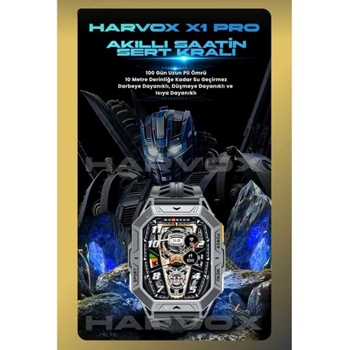 Harvox Watch X1 Pro Akıllı Saat Apple iPhone ve Android Tüm Telefonlara Uyumlu