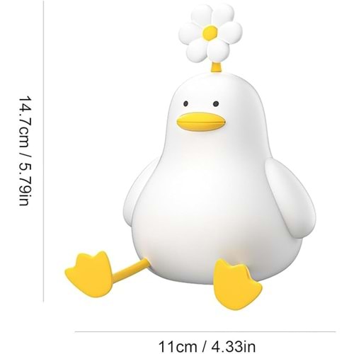Çocuklar İçin Abajur,Çocuk Odası İçin Sevimli Ördek USB Işıkları - Yatak Odası,Çocuk Odası Dekoru